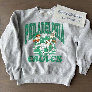 Vintage Philadelphia Eagles Looney Tunes  Football Sweatshirt Retro NFL Shirt